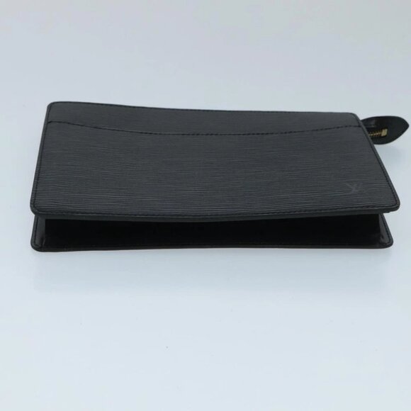 LOUIS VUITTON Epi Pochette Homme Clutch Bag Black Noir - Picture 4 of 15